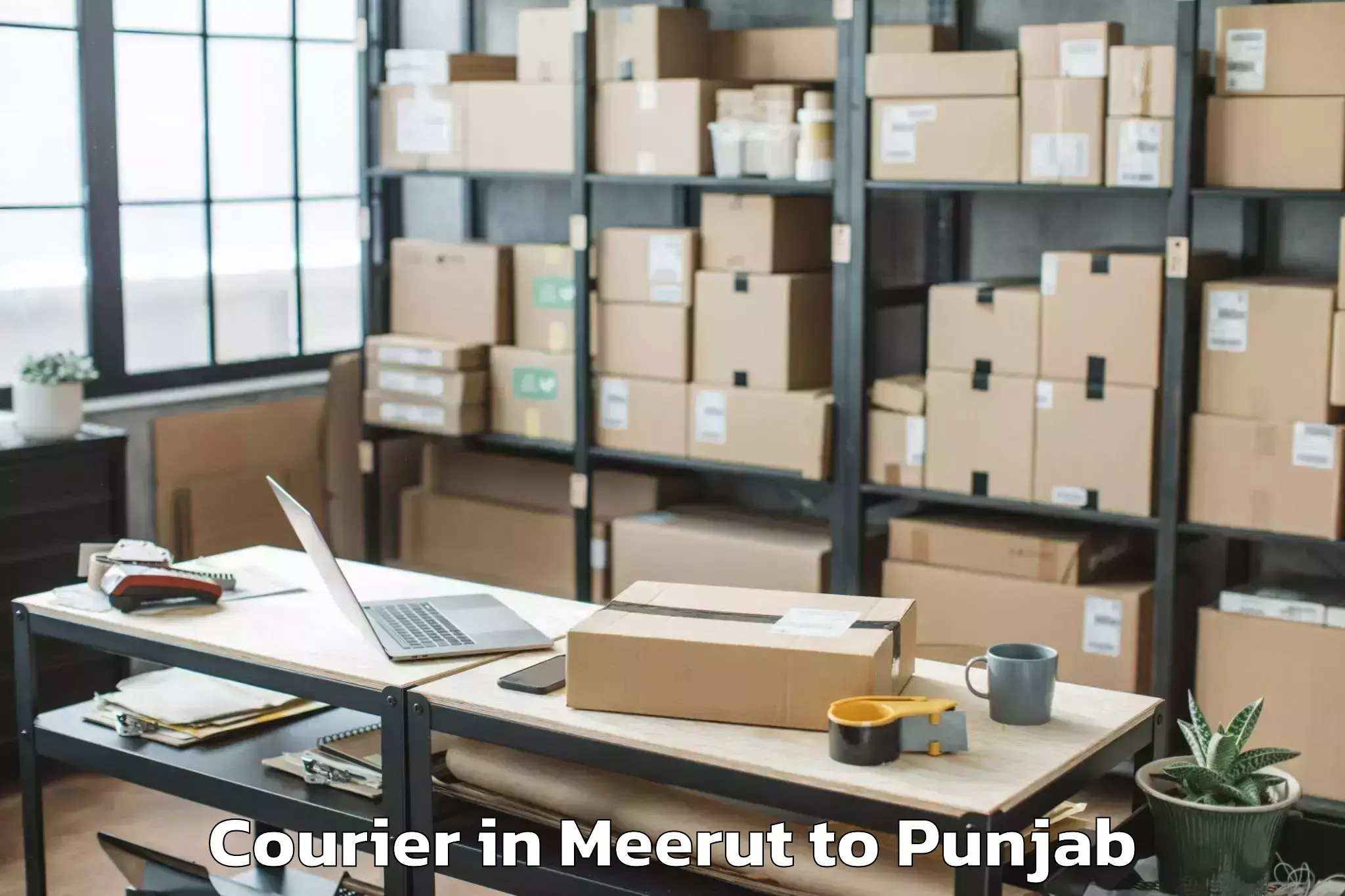 Leading Meerut to Maler Kotla Courier Provider